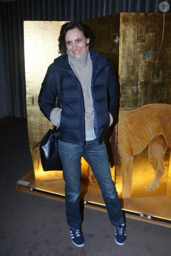 Inès de la Fressange - Soirée "Harumi Klossowska de Rola" à l'Ecole des Arts Joailliers à Paris, le 22 janvier 2017. © CVS-Veeren/Bestimage