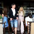 Kim Zolciak et son mari Croy Biermann sont allé déjeuner à Beverly Hills, le 15 octobre 2016