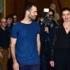 Stéphane Lissner (le directeur de l'Opéra de Paris), Benjamin Millepied (directeur de la danse à l'Opéra de Pari) et Aurélie Dupont (la nouvelle directrice de la danse à l'Opéra de Paris) lors de la conférence de presse à l'Opéra de Paris, le 4 février 2016.