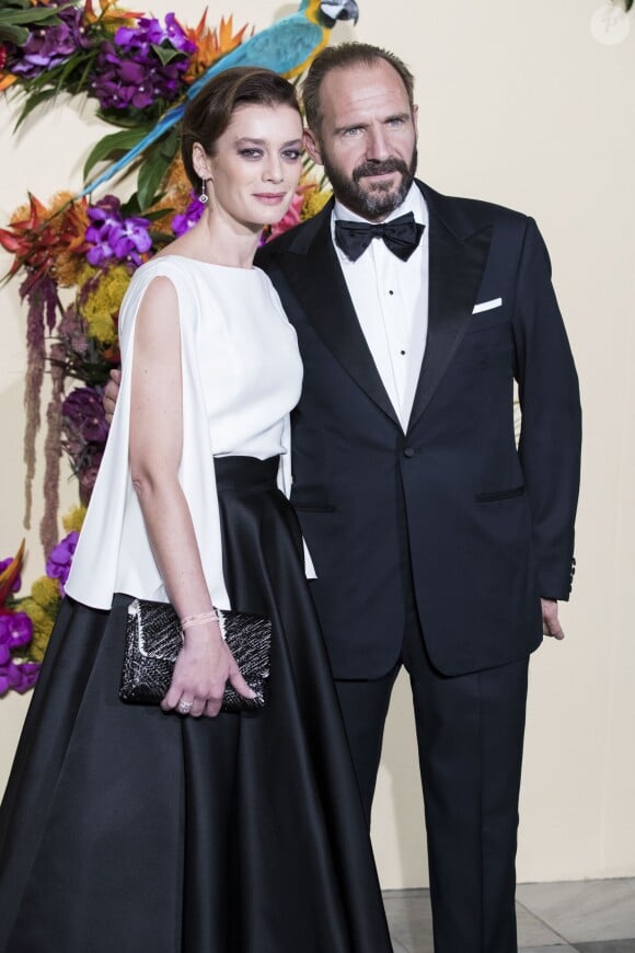 Aurélie Dupont (habillée en Dior) et Ralph Fiennes - Gala d'ouverture de l'Opéra National de Paris pour la saison 2016/2017, le 24 septembre 2016.