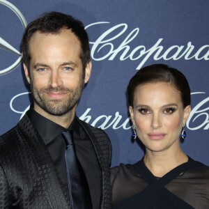 Benjamin Millepied et sa femme Natalie Portman (enceinte) - Soirée de gala du Festival International du Film de Palm Springs. Le 2 janvier 2017.