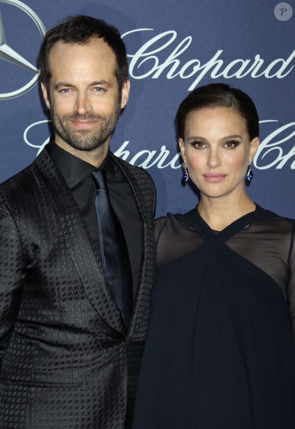 Benjamin Millepied et sa femme Natalie Portman (enceinte) - Soirée de gala du Festival International du Film de Palm Springs. Le 2 janvier 2017.