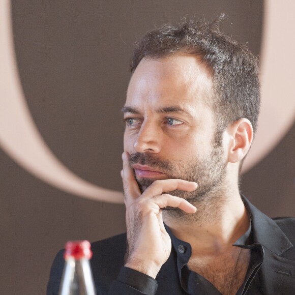 Benjamin Millepied (directeur de la danse) lors de la présentation de la saison 2016/2017 de l'Opéra de Paris, au palais Garnier à Paris, le 10 février 2016.