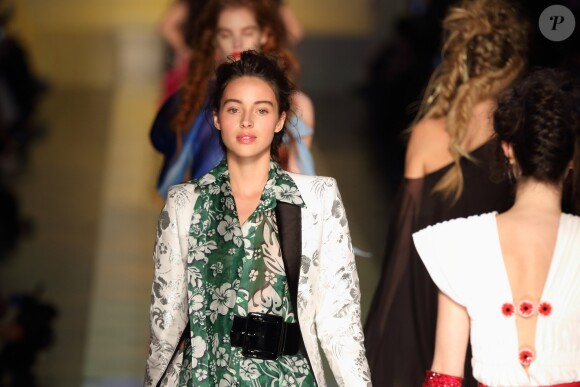 Jenaye Noah au défilé Haute Couture Jean-Paul Gaultier Haute Couture printemps-été 2017 à la Fashion Week de Paris, le 25 janvier 2017.