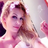 Adixia (Les Marseillais) nue dans son bain de mousse, le 23 janvier 2017.
