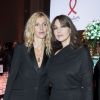 Sandrine Kiberlain et Monica Bellucci - 15ème édition du "Dîner de la mode du Sidaction" au Grand Palais à Paris, le 26 janvier 2017. © Olivier Borde/Bestimage