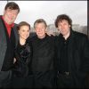 Stephen Fry, Natalie Portman, John Hurt et Stephen Rea à Londres pour le photocall du film V pour Vendetta (2006)