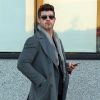 Robin Thicke, sort d'un rendez-vous avec son ex-femme Paula Patton, à Los Angeles, le 17 janvier 2017