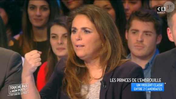 Valérie Bénaïm dans "Touche pas à mon poste" le 30 janvier 2017 sur C8.