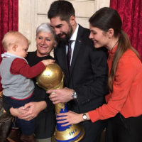 Nikola Karabatic, en famille à l'Élysée : Son petit Alek, sa plus grande fierté