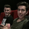 Lucas, Enzo et Pascal Soetens en 2016 au cinéma.