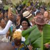 Exclusif - Yannick Noah - Cérémonie traditionnelle lors des obsèques de Zacharie Noah à Yaoundé au Cameroun, le 18 janvier 2017.