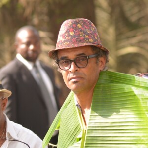 Exclusif - Yannick Noah - Cérémonie traditionnelle lors des obsèques de Zacharie Noah à Yaoundé au Cameroun, le 18 janvier 2017.