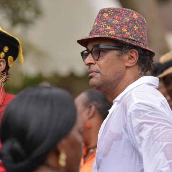 Exclusif - Yannick Noah - Cérémonie traditionnelle lors des obsèques de Zacharie Noah à Yaoundé au Cameroun le 18 janvier 2017.