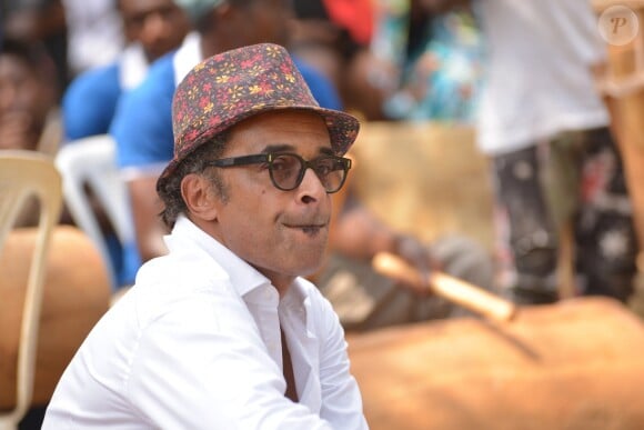 Exclusif - Yannick Noah - Cérémonie traditionnelle lors des obsèques de Zacharie Noah à Yaoundé au Cameroun le 18 janvier 2017.