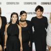 Kris Jenner entourée de ses filles Khloé Kardashian, Kourtney Kardashian, Kim Kardashian, enceinte, Kylie Jenner à la soirée du 50ème anniversaire de la revue féminine 'Cosmopolitan' au Ysabel à West Hollywood, le 12 octobre 2015.