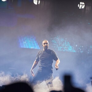 Drake en concert à l'O2 Arena à Londres. Le 1er février 2017.