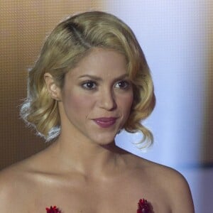 Shakira à la soirée du Ballon d'Or FIFA à Zurich. Janvier 2012.