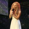 La chanteuse Shakira chante la chanson "Imagine" à la 70ème Assemblée générale de l'ONU au siège des Nations unies à New York, le 25 septembre 2015.