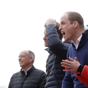 Le prince William, la duchesse Catherine de Cambridge et le prince Harry participaient le 5 février 2017 à une journée d'entraînement en vue du marathon de Londres au parc olympique Reine Elizabeth, une opération pour le compte de leur campagne en faveur de la santé mentale Heads Together.