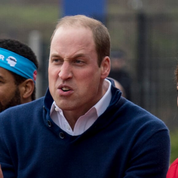 Le prince William, la duchesse Catherine de Cambridge et le prince Harry participaient le 5 février 2017 à une journée d'entraînement en vue du marathon de Londres au parc olympique Reine Elizabeth, une opération pour le compte de leur campagne en faveur de la santé mentale Heads Together.