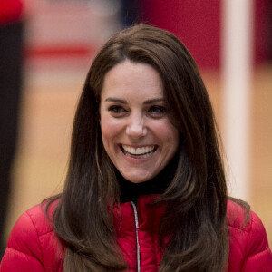 Le prince William, la duchesse Catherine de Cambridge et le prince Harry participaient le 5 février 2017 à une journée d'entraînement en vue du marathon de Londres au parc olympique Reine Elizabeth, une opération pour le compte de leur campagne en faveur de la santé mentale Heads Together.