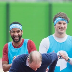 Le prince William, la duchesse Catherine de Cambridge et le prince Harry participaient le 5 février 2017 à une journée d'entraînement en vue du marathon de Londres au parc olympique Reine Elizabeth, une opération pour le compte de leur campagne en faveur de la santé mentale Heads Together.