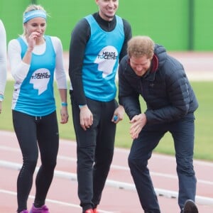 Le prince William, la duchesse Catherine de Cambridge et le prince Harry participaient le 5 février 2017 à une journée d'entraînement en vue du marathon de Londres au parc olympique Reine Elizabeth, une opération pour le compte de leur campagne en faveur de la santé mentale Heads Together.