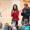 Le prince William, la duchesse Catherine de Cambridge et le prince Harry ont pris part le 5 février 2017 à une journée d'entraînement en vue du marathon de Londres au parc olympique Reine Elizabeth, une opération pour le compte de leur campagne en faveur de la santé mentale Heads Together.