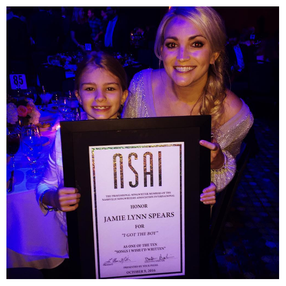 Jamie-Lynn Spears et sa fille Maddie - Photo publiée sur Instagram au mois de septembre 2016