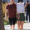 Ariel Winter fait du shopping avec son compagnon Levi Meaden à Los Angeles, le 24 avril 2018  20-year-old actress Ariel Winter looked simply adorable wearing a green romper while out getting some shopping done with boyfriend Levi Meaden - 24th april 201824/04/2018 - Los Angeles