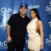 Rob Kardashian et sa fiancée Blac Chyna enceinte au Memorial Day Weekend du Sky Beach Club à Las Vegas, le 28 mai 2016