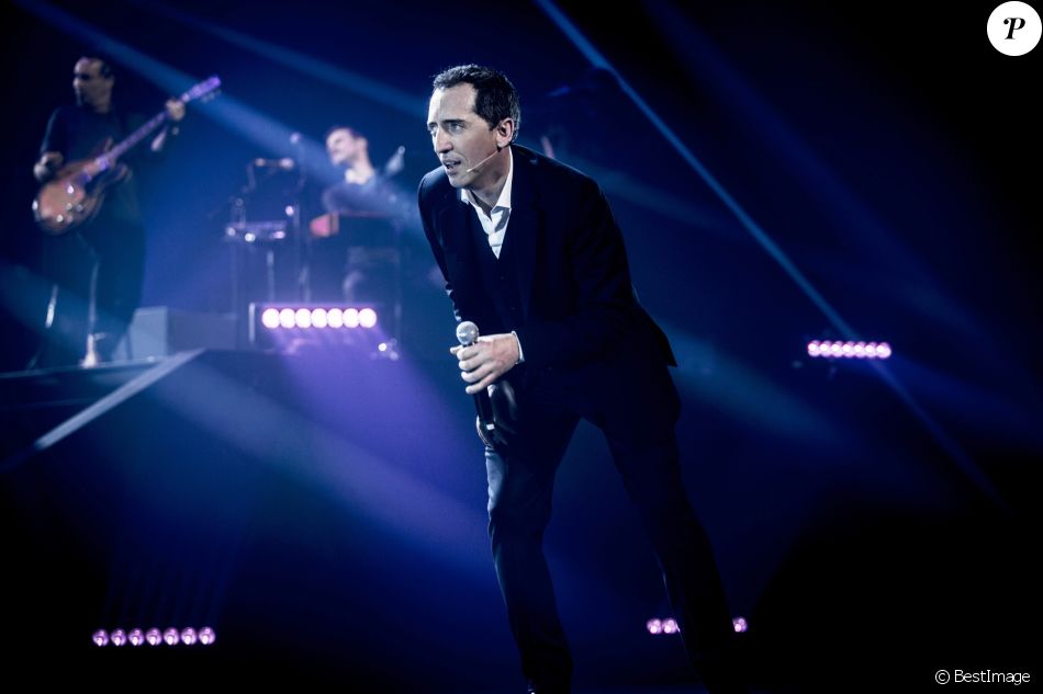 Exclusif - Gad Elmaleh - Dernier jour du spectacle de Gad Elmaleh &quot;20 ans de scène&quot; au Palais des Sports, le 20 décembre 2014.