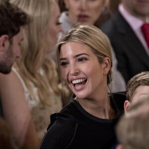 Ivanka Trump lors d'une cérémonie organisée à la Maison Blanche, à Washington, le 22 janvier 2017.