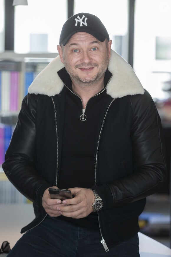 Exclusif - Rendez-vous avec Sébastien Cauet dans les locaux de Webedia pour une interview pour "Purepeople" à Levallois-Perret le 26 janvier 2017.