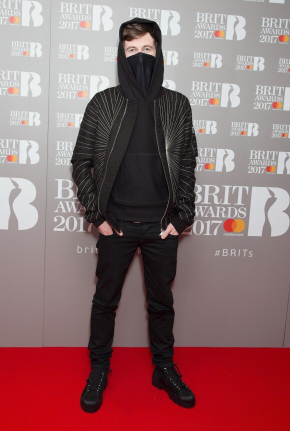 Alan Walker lors des "Brit Awards 2017" à Londres le 14 janvier 2017