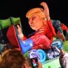 Donald Trump caricaturé sur le char Wind of Change durant le 1er corso du Carnaval de Nice 2017, à Nice, France, le 11 février 2017. © Bruno Bebert/Bestimage