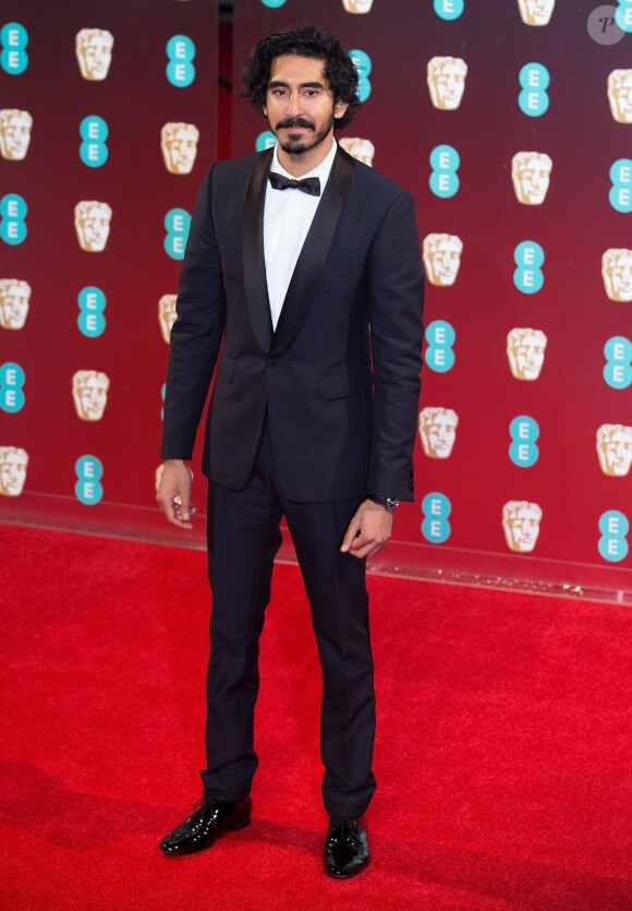 Dev Patel - Arrivée des people à la cérémonie des British Academy Film Awards (BAFTA) au Royal Albert Hall à Londres, le 12 février 2017.