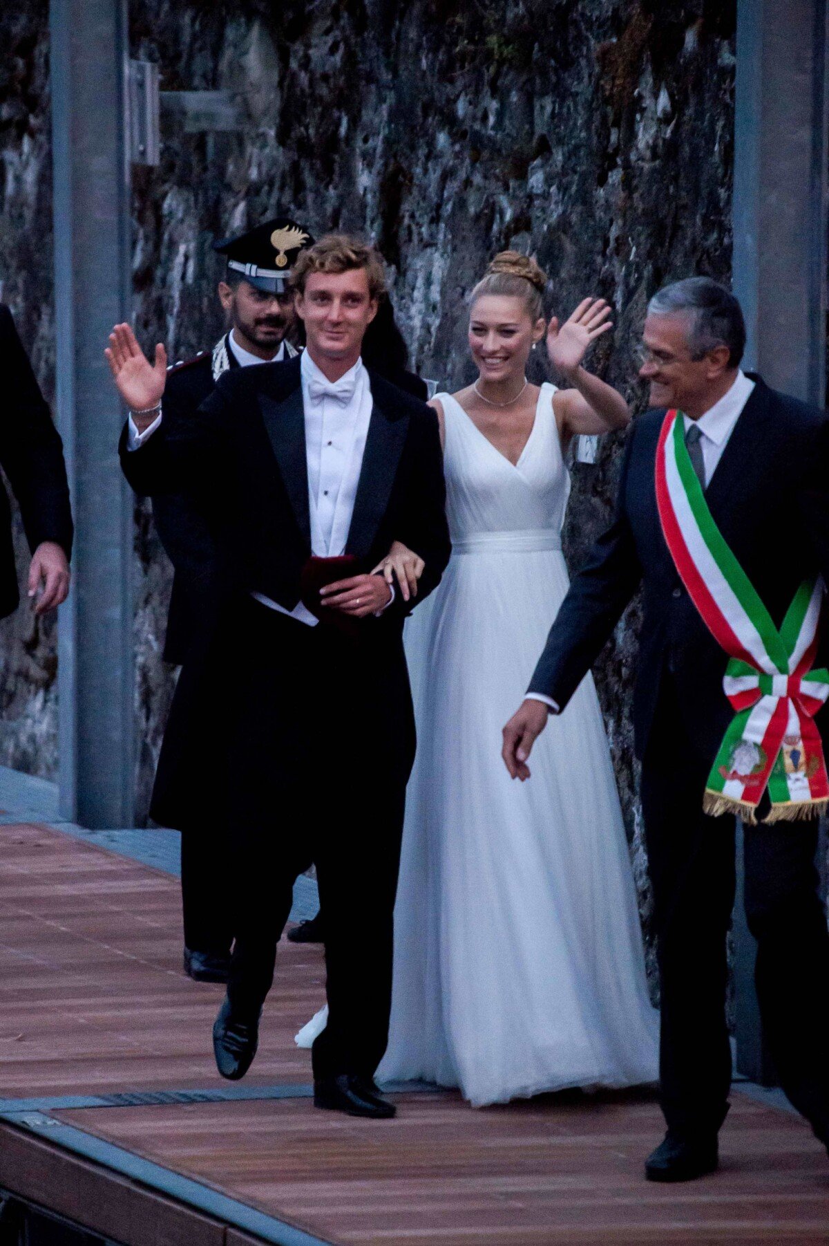 Photo : Pierre Casiraghi et Beatrice Borromeo lors de leur mariage le ...