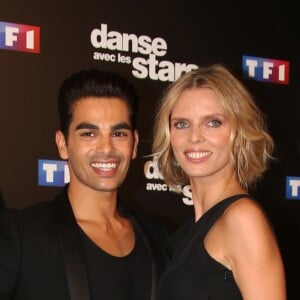Sylvie Tellier et Christophe Licata au photocall de l'émission "Danse Avec Les Stars - Saison 7" à Boulogne-Billancourt, le 28 septembre 2016. © Denis Guignebourg/Bestimage