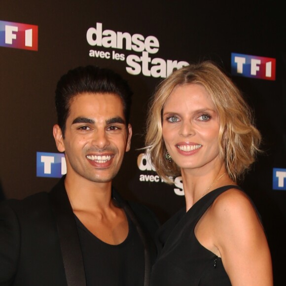 Sylvie Tellier et Christophe Licata au photocall de l'émission "Danse Avec Les Stars - Saison 7" à Boulogne-Billancourt, le 28 septembre 2016. © Denis Guignebourg/Bestimage