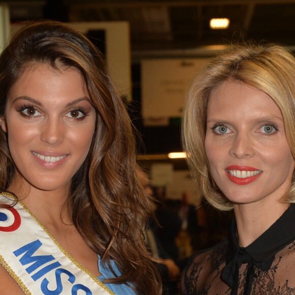 Iris Mittenaere, Miss France 2016 et Sylvie Tellier au salon Top Resa 2016 à Paris le 20 septembre 2016. © Veeren / Bestimage