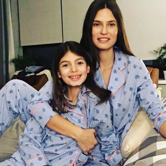 Bianca Balti et sa fille Mia. Février 2017.