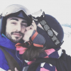 Camille Lou en vacances à Belle Plagne avec son chéri Gabriele Beddoni. Photo publiée sur Instagram en février 2017.