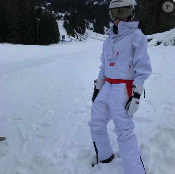 Victoria Beckham en vacances au ski, à la station Whistler, au Canada, février 2017.