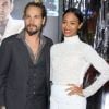 Zoe Saldana et son mari Marco Perego lors de la première mondiale ''Live By Night" à Los Angeles, le 9 janvier 2017.