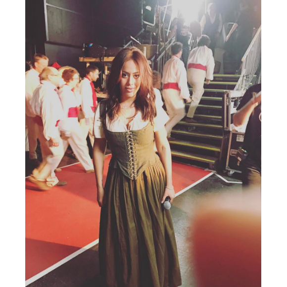 Amel Bent participe au spectacle des Enfoirés "Mission Enfoirés", au Zénith de Toulouse. Janvier 2017.