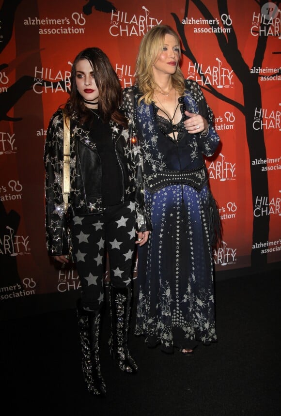 Frances Bean Cobain et sa mère Courtney Love à la soirée caritative ‘Hilarity For Charity Variety Show' à Hollywood, le 15 octobre 2016