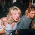 Kurt Cobain, Courtney Love et leur fille Frances Bean aux MTV Video Music Awards en 1993
