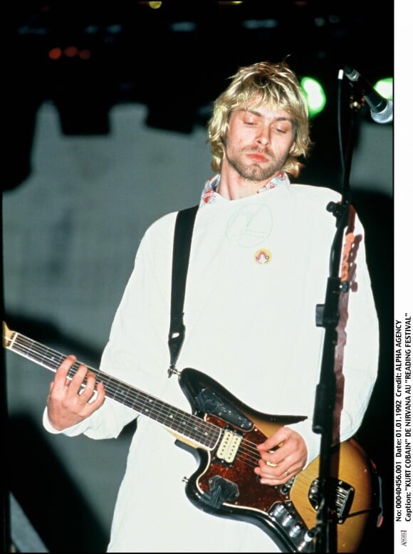 Kurt Cobain au Reading Festival en janvier 1992